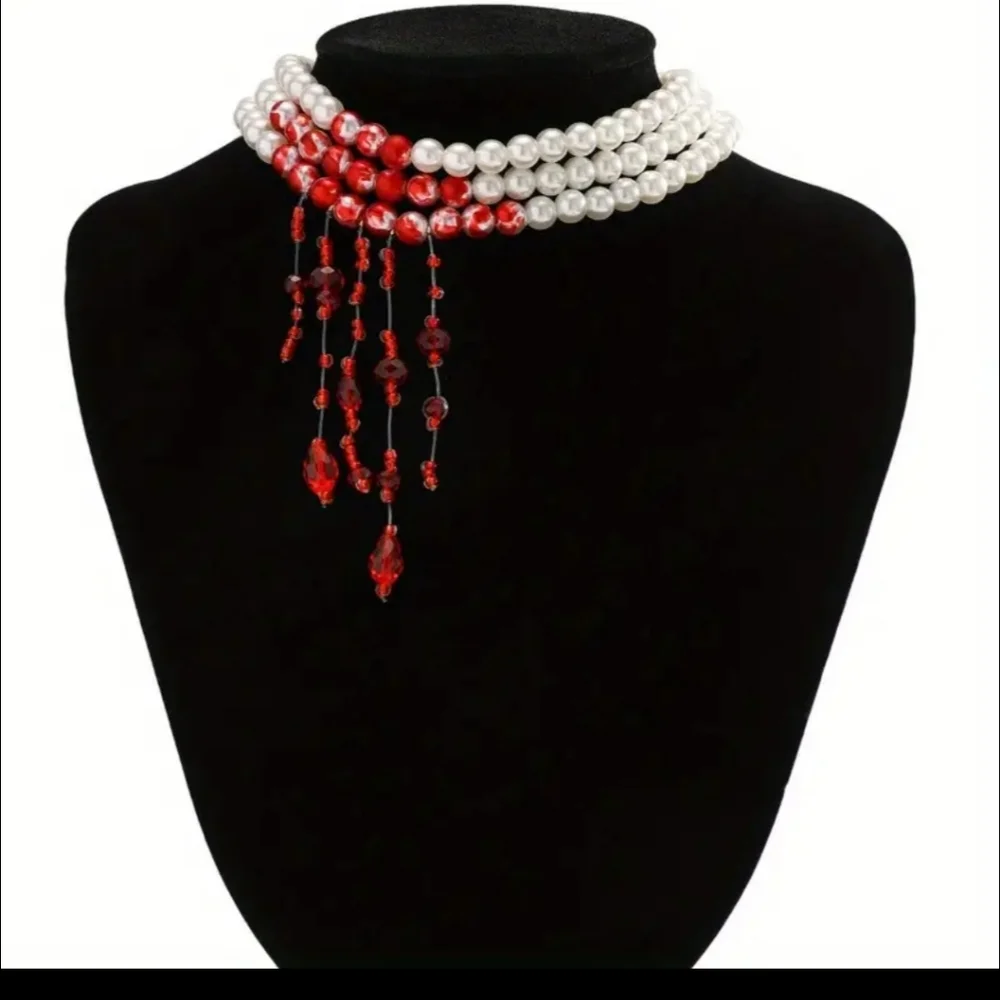 Gothic Vampire Choker Necklace - Picture 2 of 5